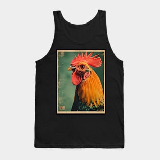 Retro Japanese-style chicken poster Tank Top